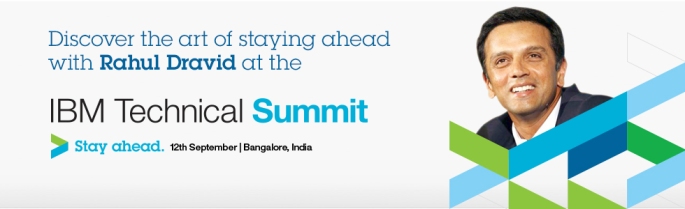 Discover the Art of staying ahead with Rahul Dravid at IBM Technical Summit